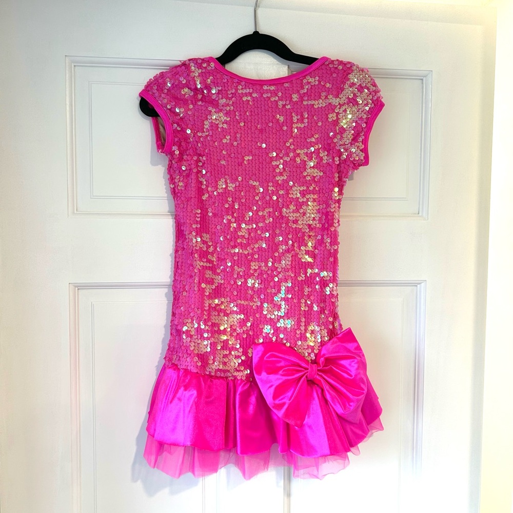 Weissman pink sequin dress - dance/ figure skating -size Child Intermediate